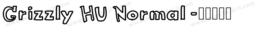 Grizzly HU Normal字体转换